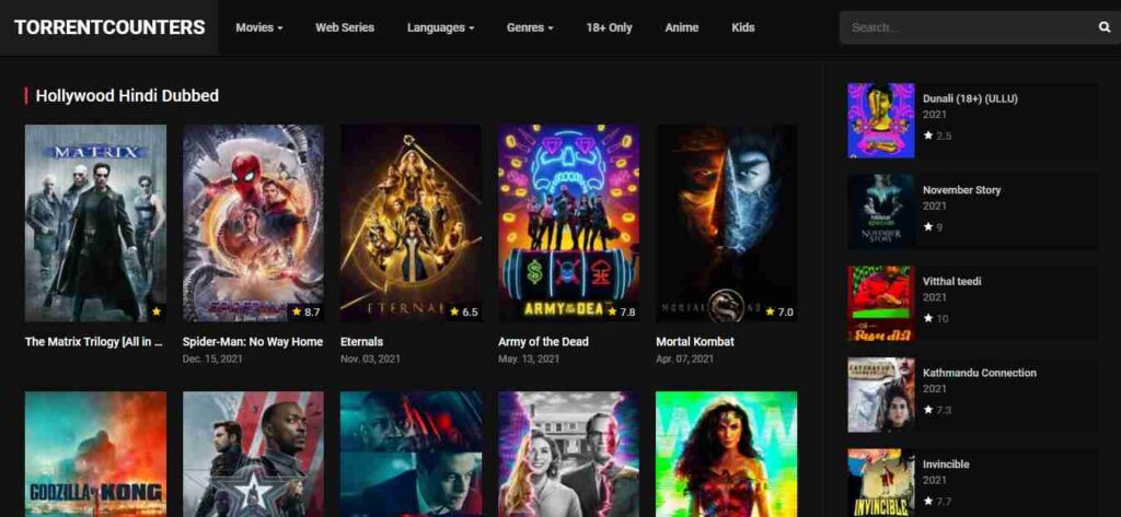 Torrentcounter 2022: Bollywood and Hollywood Full movie Download in Dual Audio 480p, 720p, 1080p