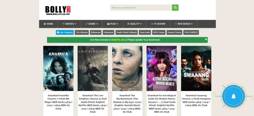 bollyflix 2022 Full Movie Download in Dual Audio 480p, 720p, 1080p Website