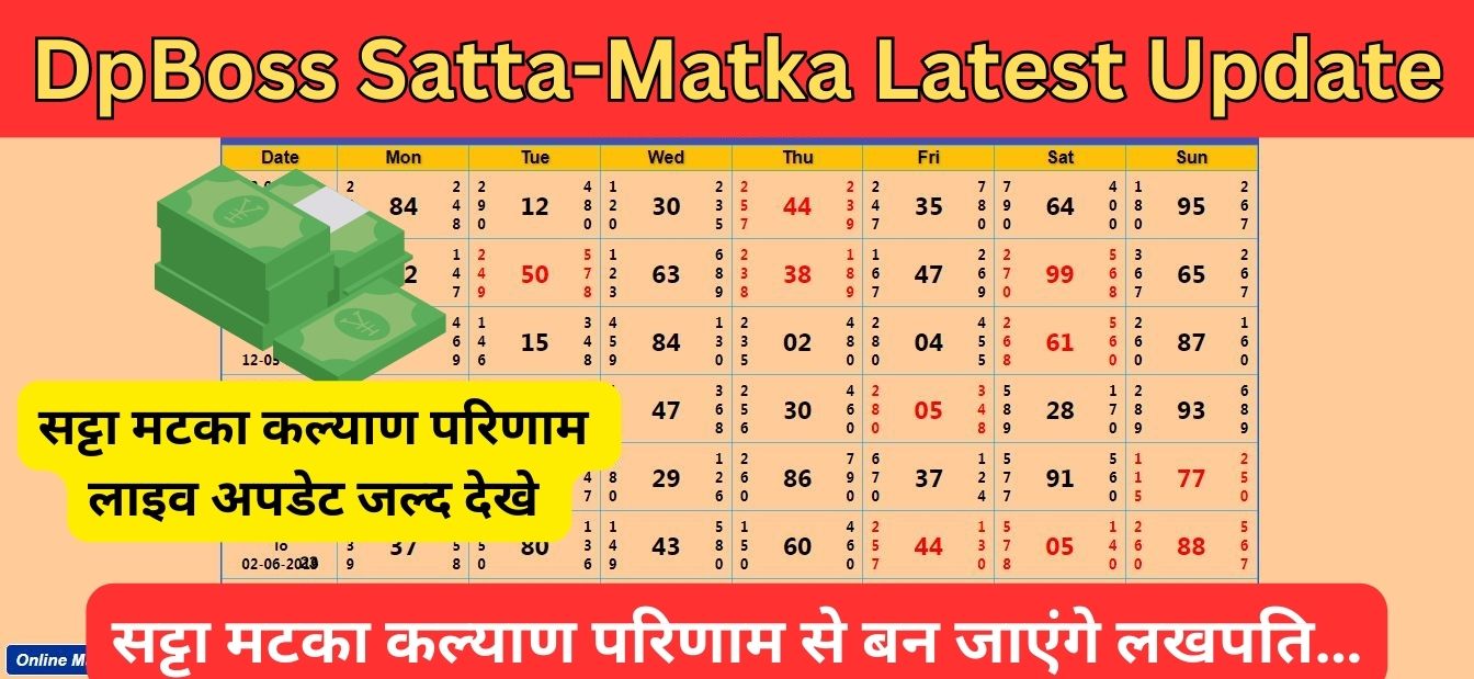 Dp Boss Satta-Matka Latest Update